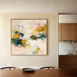 Abstract 1132 Canvas Art 16" x 16" / 40 x 40 cm / Black