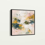 Abstract 1132 Canvas Art 16" x 16" / 40 x 40 cm / Black