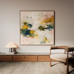Abstract 1132 Canvas Art 60 x 60 cm / Black