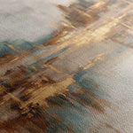 Abstract 1133 Canvas Art 16" x 16" / 40 x 40 cm / Black