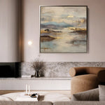 Abstract 1134 Canvas Art 60 x 60 cm / Black