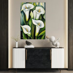 Floral 1134 Canvas Art 60 x 40 cm / Black