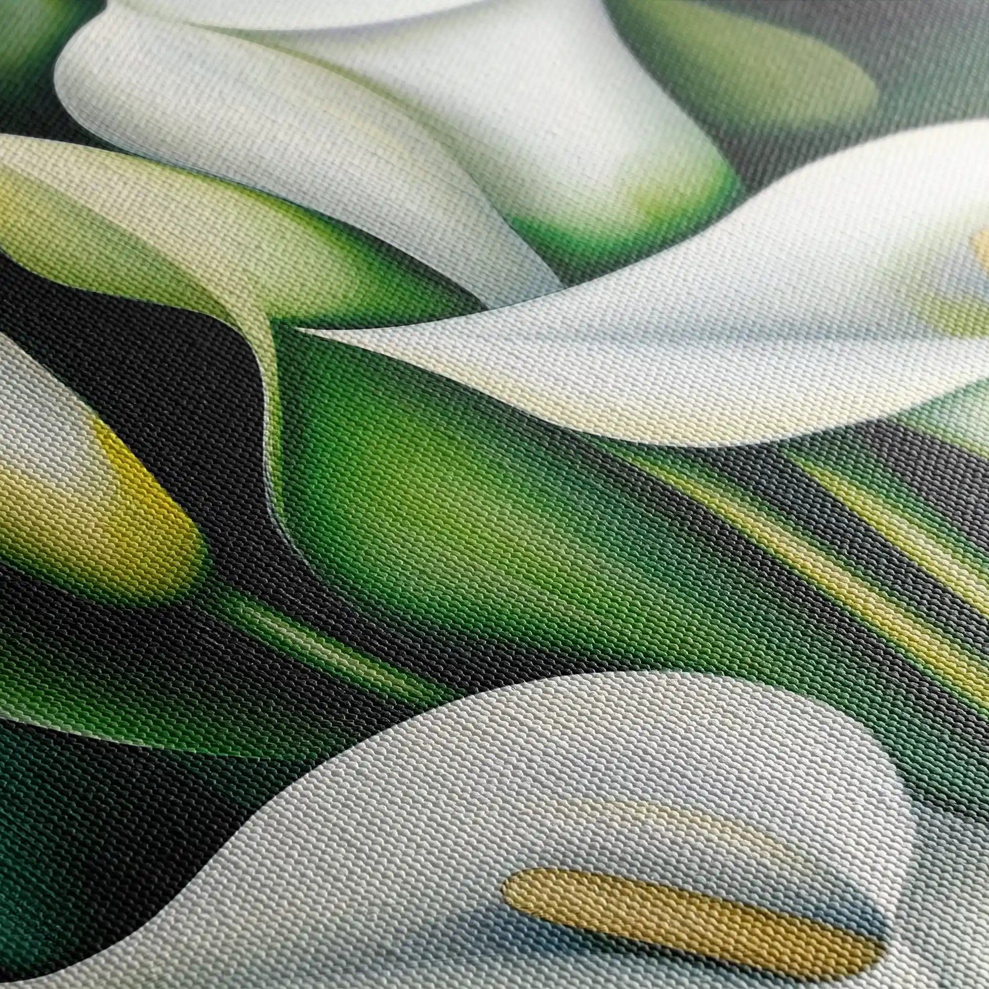 Floral 1134 Canvas Art 60 x 40 cm / Black