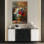 Floral 1135 Canvas Art 18" x 24" / 45 x 60 cm / Black