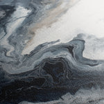 Abstract 1137 Canvas Art 16" x 16" / 40 x 40 cm / Black