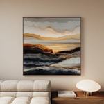 Abstract 1138 Canvas Art 60 x 60 cm / Black
