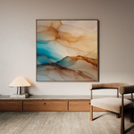 Abstract 1139 Canvas Art 60 x 60 cm / Black