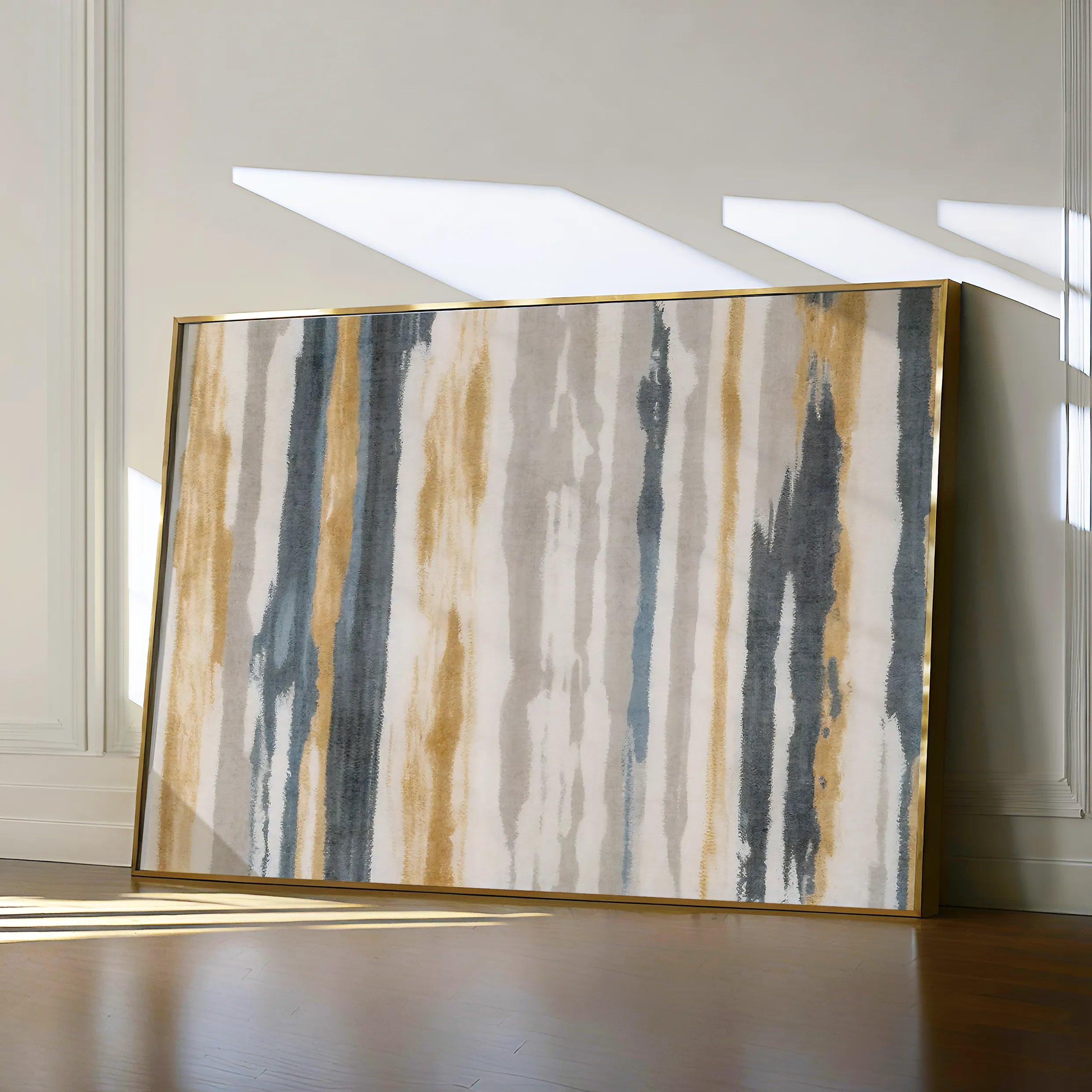 Abstract 114 Canvas Art 18" x 24" / 45 x 60 cm / Black