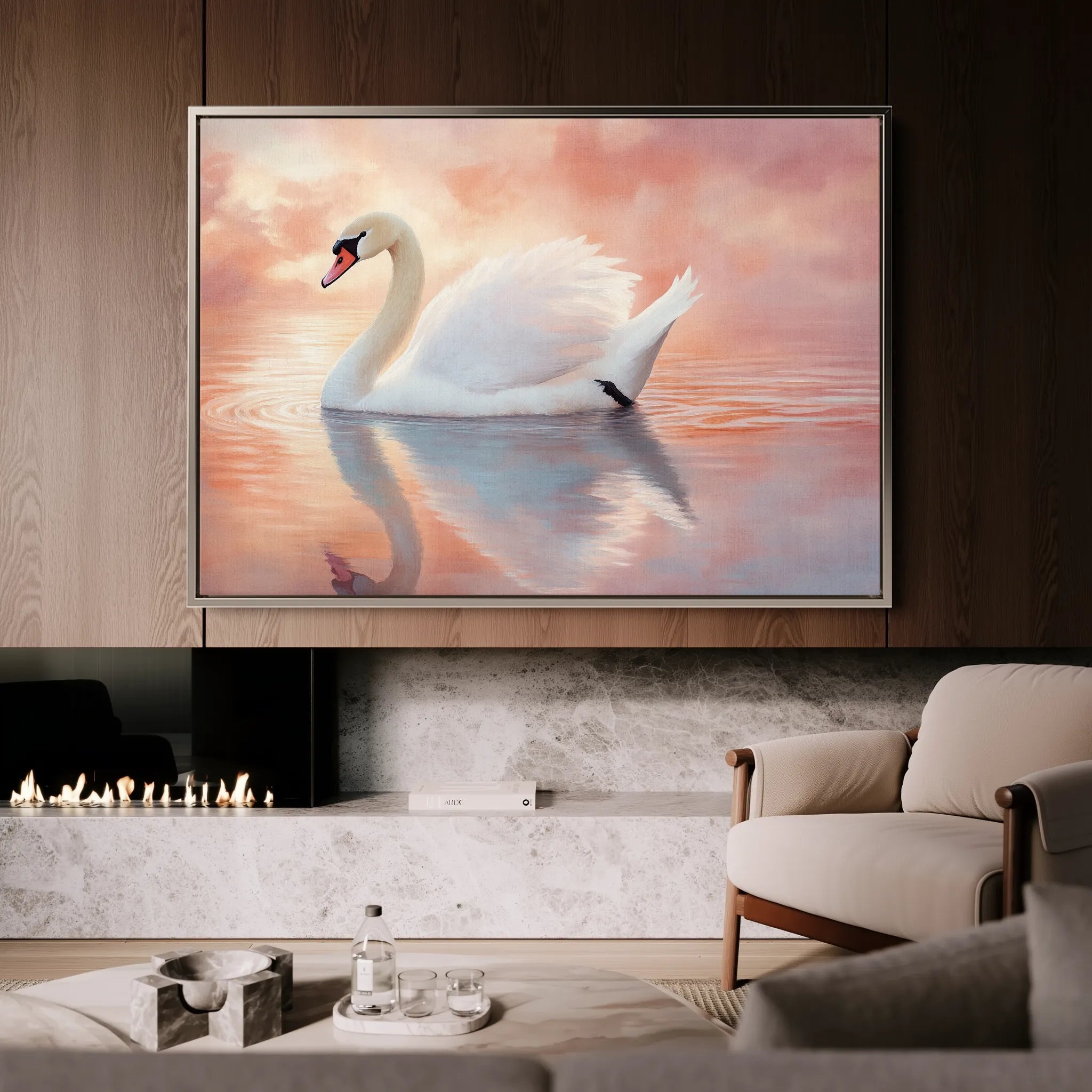Animals 114 Canvas Art 18" x 24" / 45 x 60 cm / Black