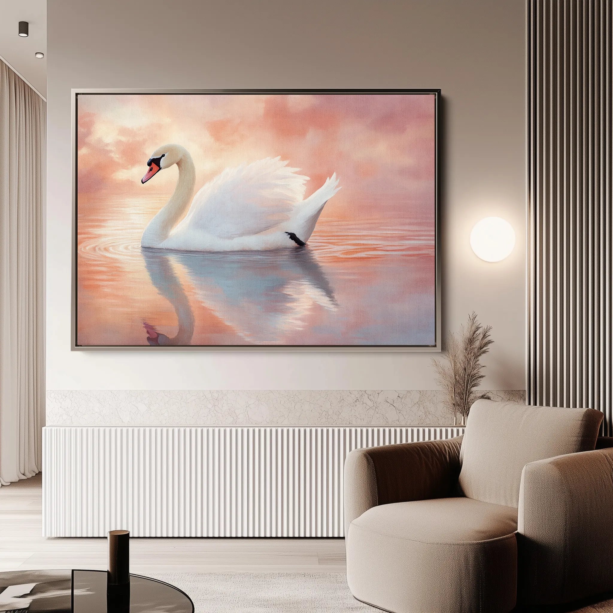 Animals 114 Canvas Art 18" x 24" / 45 x 60 cm / Black