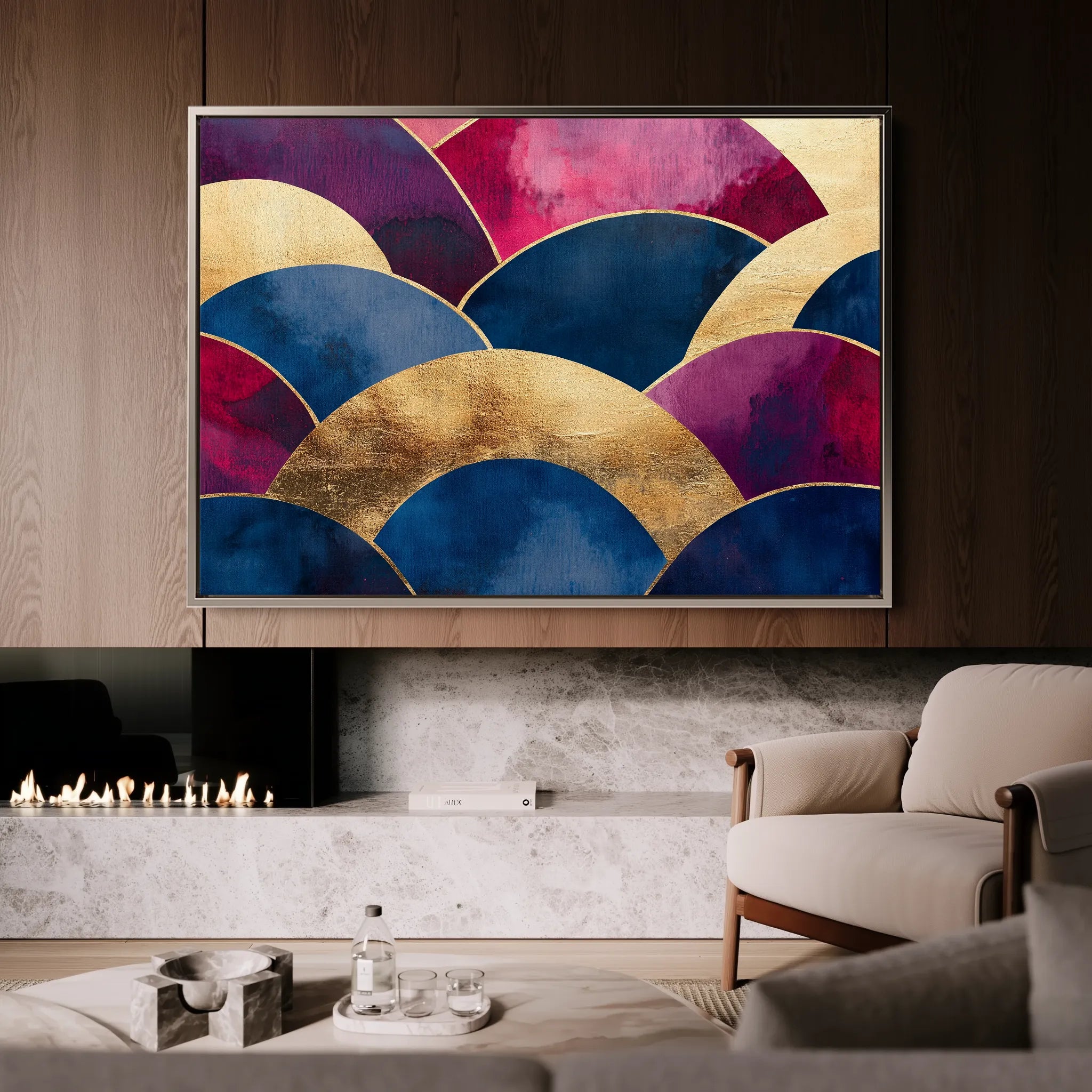 Boho 114 Canvas Art 18" x 24" / 45 x 60 cm / Black