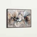 Floral 114 Canvas Art 60 x 40 cm / Black