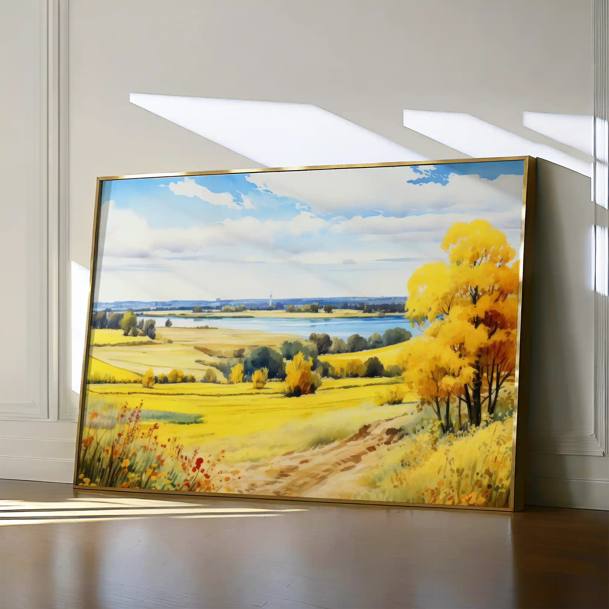 Landscape 114 Canvas Art 60 x 40 cm / Black