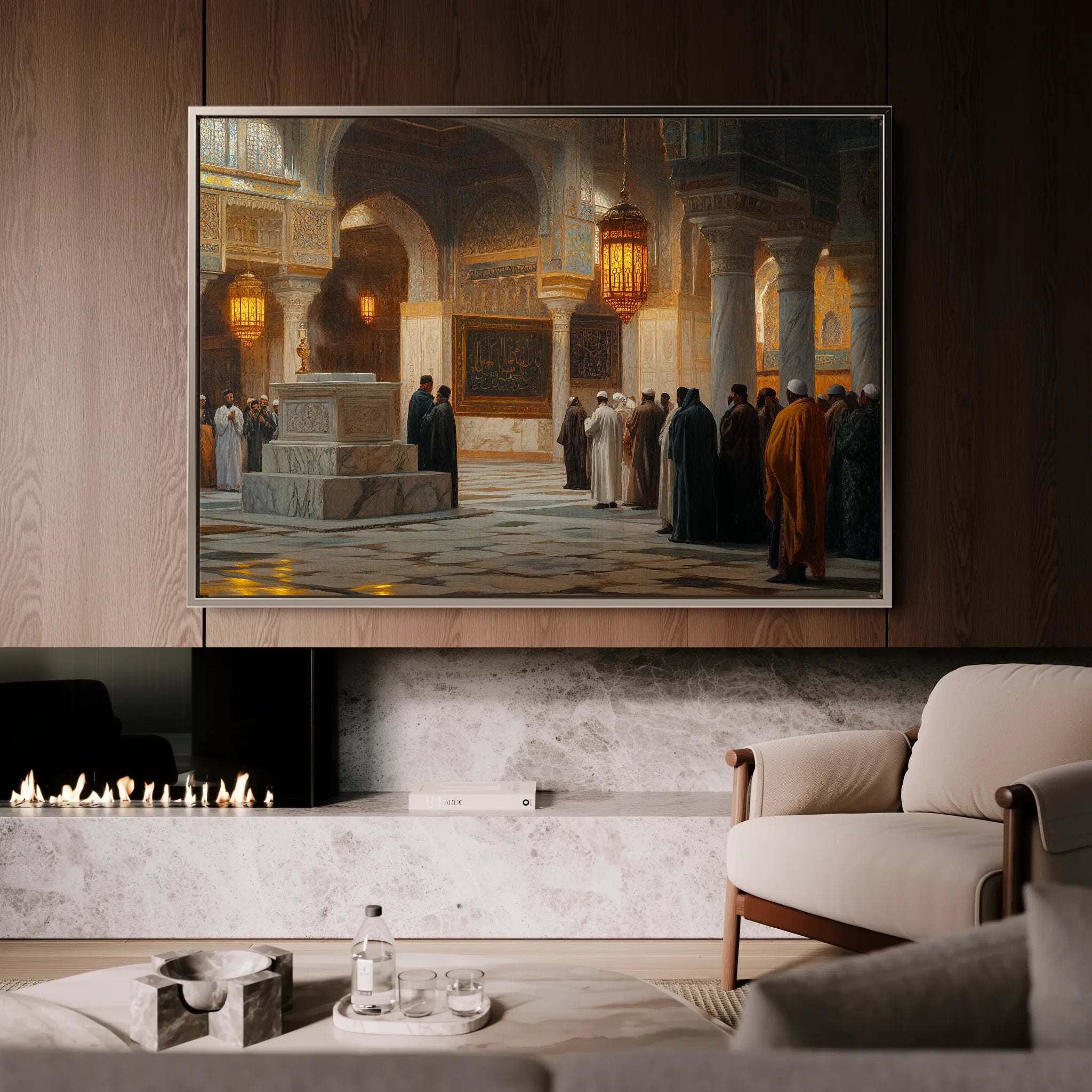 Orientalist 114 Canvas Art 18" x 24" / 45 x 60 cm / Black