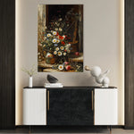 Floral 1140 Canvas Art 18" x 24" / 45 x 60 cm / Black