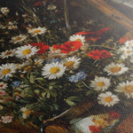 Floral 1140 Canvas Art 18" x 24" / 45 x 60 cm / Black