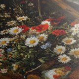 Floral 1140 Canvas Art 18" x 24" / 45 x 60 cm / Black
