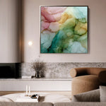 Abstract 1141 Canvas Art 60 x 60 cm / Black