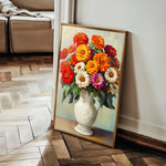 Floral 1141 Canvas Art 18" x 24" / 45 x 60 cm / Black