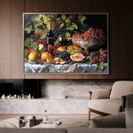 Floral 1142 Canvas Art 18" x 24" / 45 x 60 cm / Black