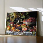 Floral 1142 Canvas Art 18" x 24" / 45 x 60 cm / Black
