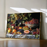Floral 1142 Canvas Art 18" x 24" / 45 x 60 cm / Black