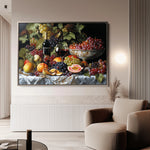Floral 1142 Canvas Art 18" x 24" / 45 x 60 cm / Black
