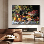 Floral 1142 Canvas Art 18" x 24" / 45 x 60 cm / Black