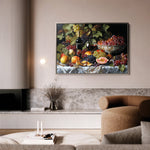 Floral 1142 Canvas Art 18" x 24" / 45 x 60 cm / Black