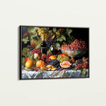Floral 1142 Canvas Art 18" x 24" / 45 x 60 cm / Black