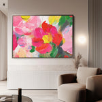 Floral 1143 Canvas Art 18" x 24" / 45 x 60 cm / Black