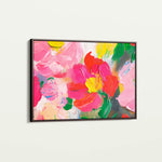 Floral 1143 Canvas Art 18" x 24" / 45 x 60 cm / Black