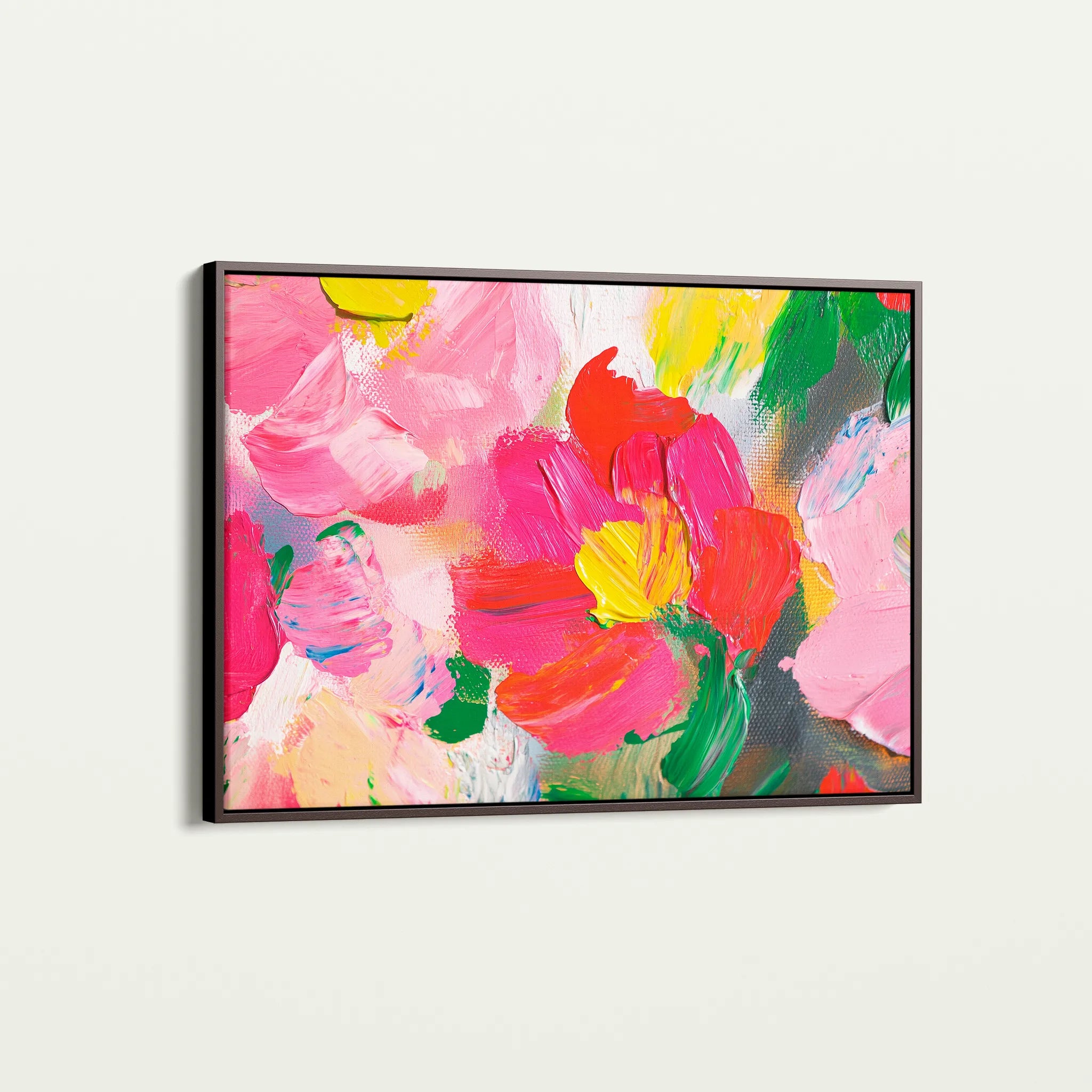 Floral 1143 Canvas Art 18" x 24" / 45 x 60 cm / Black