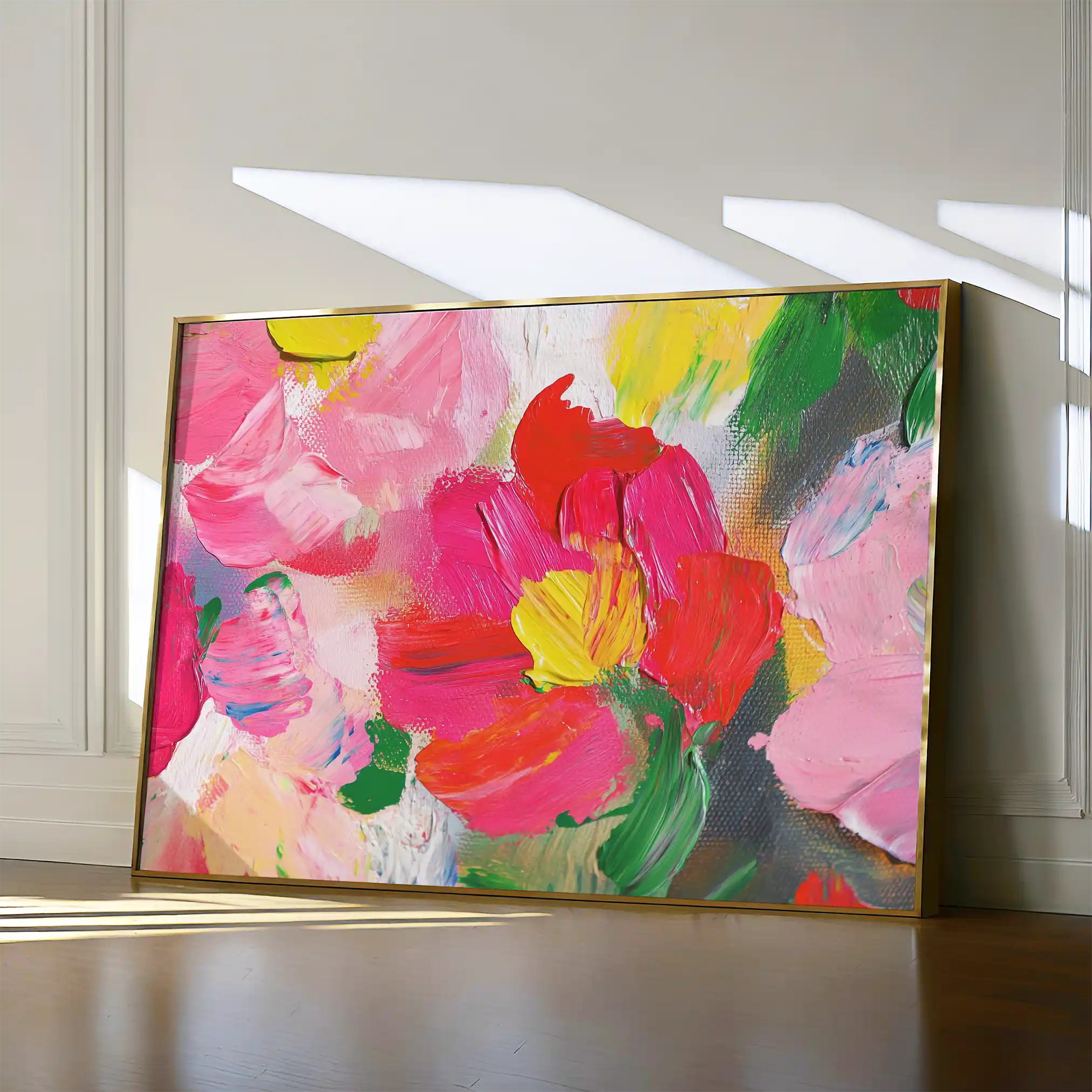 Floral 1143 Canvas Art 60 x 40 cm / Black