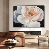 Floral 1144 Canvas Art 18" x 24" / 45 x 60 cm / Black