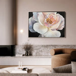 Floral 1144 Canvas Art 18" x 24" / 45 x 60 cm / Black