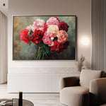 Floral 1145 Canvas Art 18" x 24" / 45 x 60 cm / Black