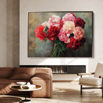 Floral 1145 Canvas Art 18" x 24" / 45 x 60 cm / Black