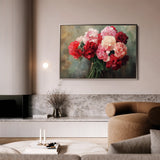 Floral 1145 Canvas Art 18" x 24" / 45 x 60 cm / Black