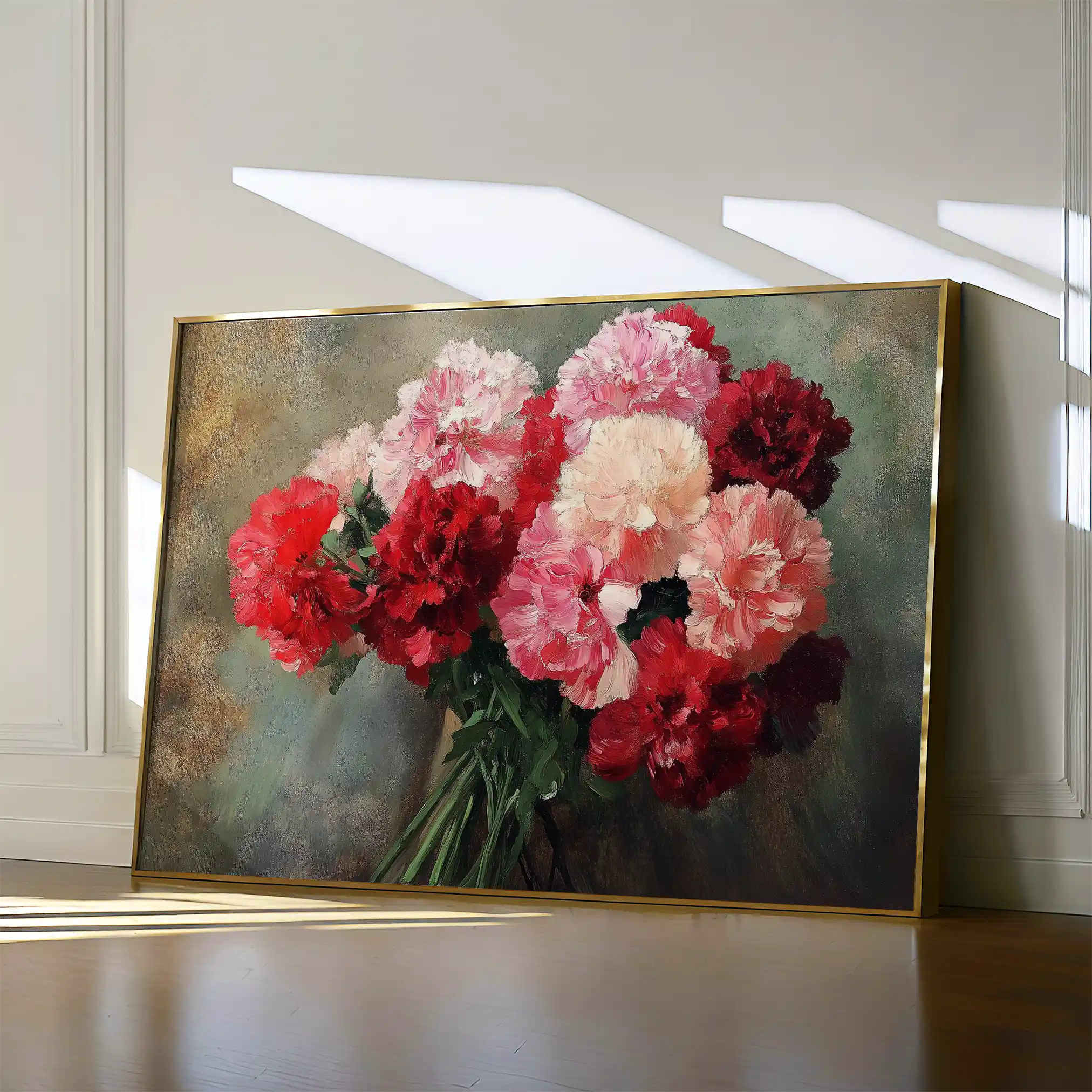 Floral 1145 Canvas Art 60 x 40 cm / Black