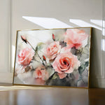 Floral 1146 Canvas Art 18" x 24" / 45 x 60 cm / Black