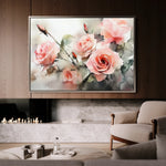 Floral 1146 Canvas Art 18" x 24" / 45 x 60 cm / Black