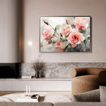 Floral 1146 Canvas Art 18" x 24" / 45 x 60 cm / Black