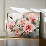 Floral 1146 Canvas Art 60 x 40 cm / Black