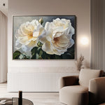 Floral 1147 Canvas Art 18" x 24" / 45 x 60 cm / Black