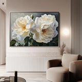 Floral 1147 Canvas Art 18" x 24" / 45 x 60 cm / Black