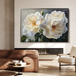 Floral 1147 Canvas Art 18" x 24" / 45 x 60 cm / Black