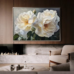 Floral 1147 Canvas Art 18" x 24" / 45 x 60 cm / Black