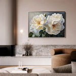 Floral 1147 Canvas Art 18" x 24" / 45 x 60 cm / Black