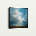 Abstract 1148 Canvas Art 16" x 16" / 40 x 40 cm / Black